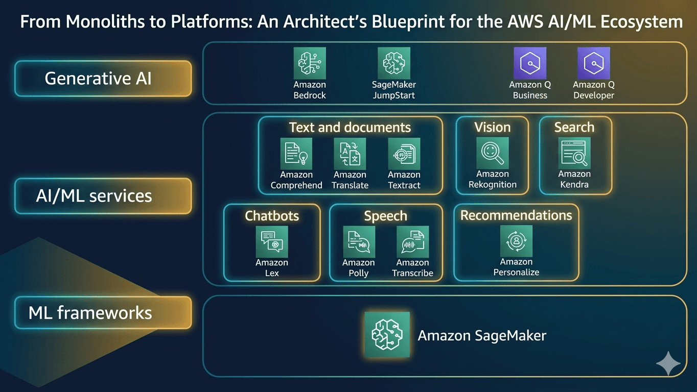 From Primitives to Platforms: Navigating the AWS AI/ML Stack as an Architect